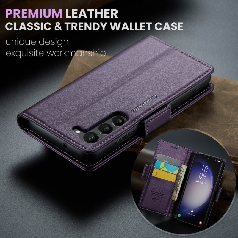Pouzdro na Samsung Galaxy S24 Plus CASEME smooth fialové