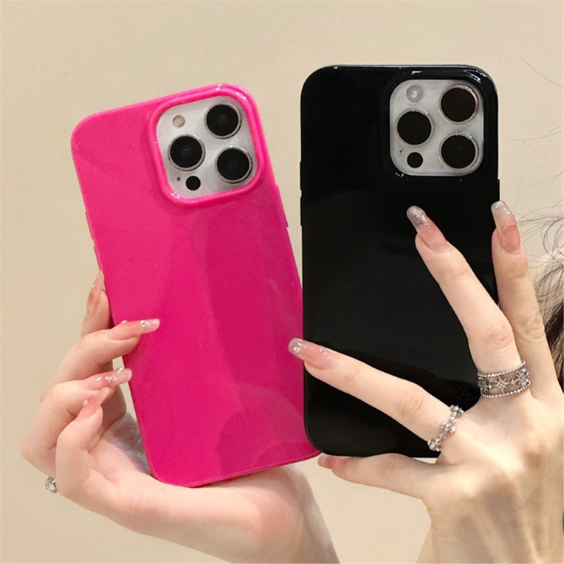 Kryt na iPhone 15 Pro gumový Candy černý