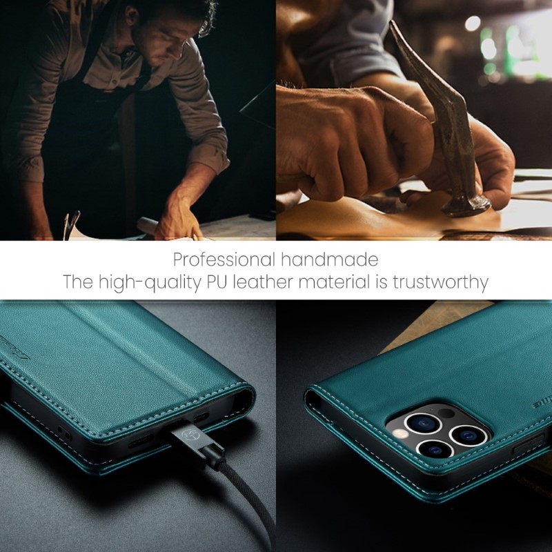 Pouzdro na iPhone 13 Pro CASEME smooth zelené