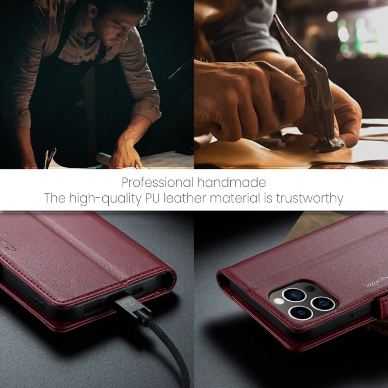 Pouzdro na iPhone 13 Pro CASEME smooth červené
