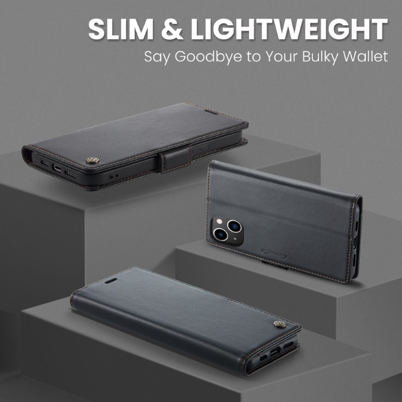 Pouzdro na iPhone 14 CASEME Smooth černé