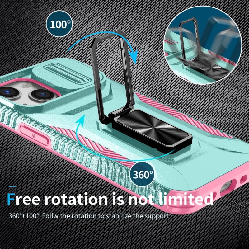 Kryt na iPhone 12 Mini odolný s krytkou na fotoaparát světle modrý