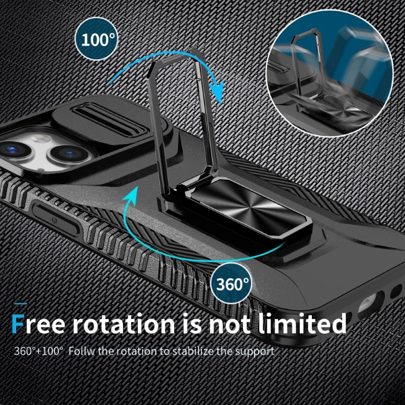 Kryt na iPhone 12 Mini odolný s krytkou na fotoaparát černý