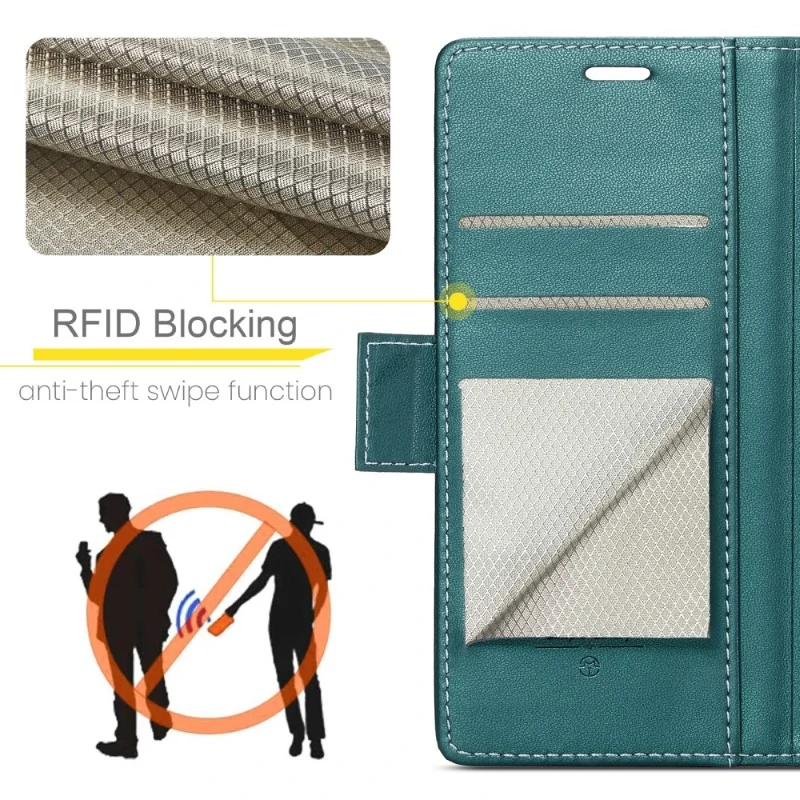 Pouzdro na iPhone 16 CASEME Smooth zelené