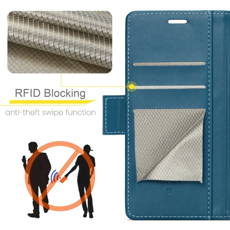 Pouzdro na iPhone 16 CASEME Smooth modré
