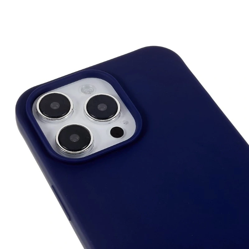 Kryt na iPhone 16 Pro gumový se šňůrkou na krk modrý