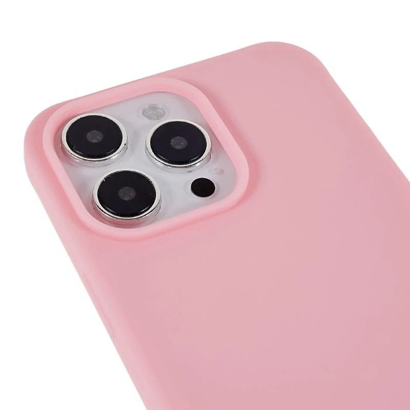 Kryt na iPhone 16 Pro gumový se šňůrkou na krk růžový