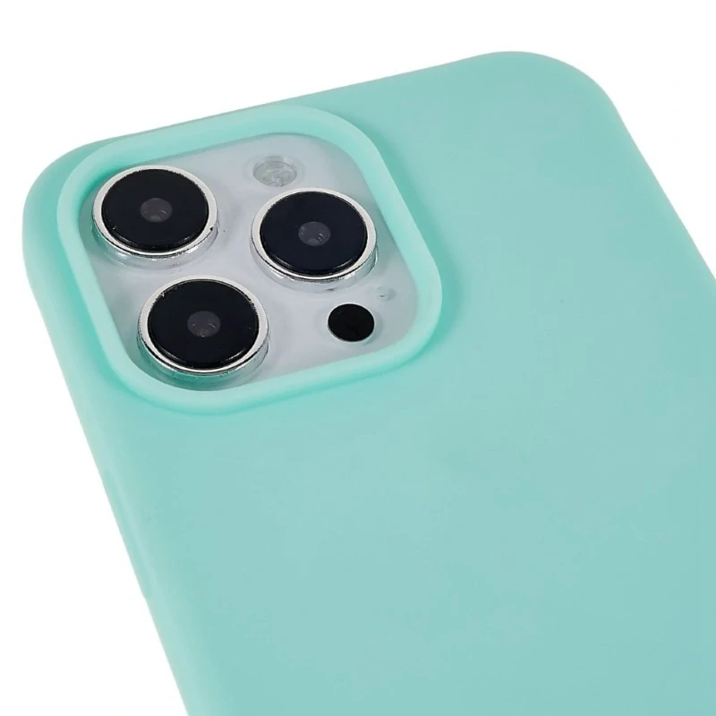 Kryt na iPhone 16 Pro gumový se šňůrkou na krk světle modrý