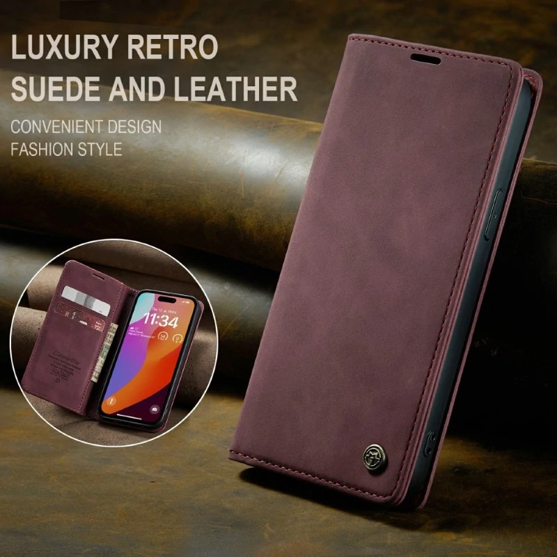 Pouzdro CASEME pro iPhone 16 Pro červené