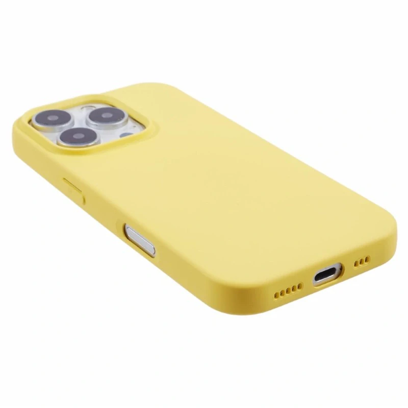 Kryt na iPhone 16 Pro gumový Premium žlutý