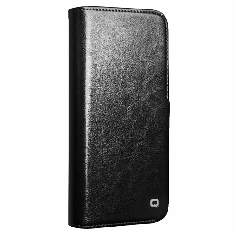 Pouzdro QIALINO na iPhone 16 Pro Max Kožené černé
