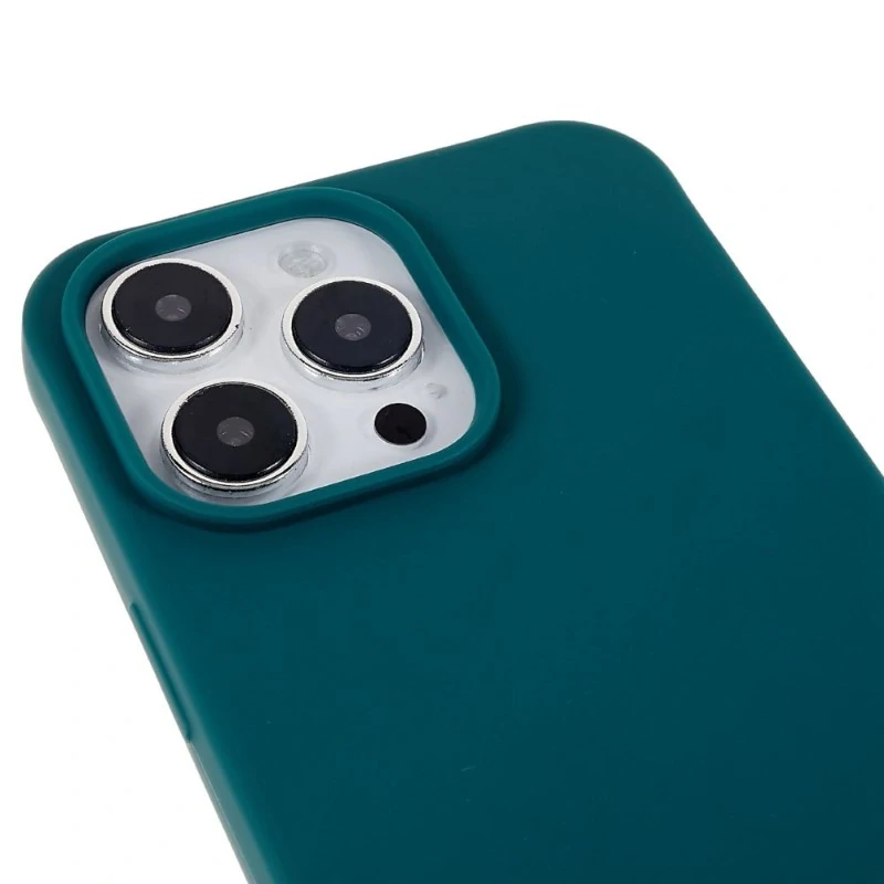Kryt na iPhone 16 Pro Max gumový se šňůrkou na krk zelený