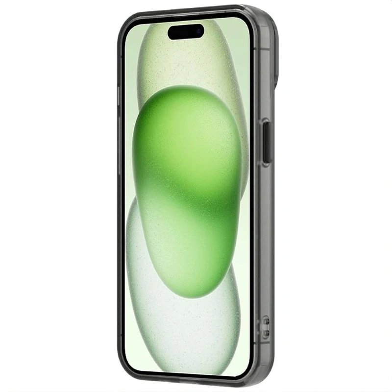 Kryt na iPhone 15 gumový Candy (podpora MagSafe) černý