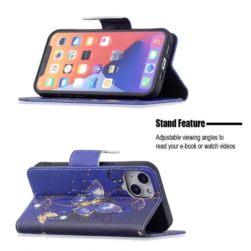 Pouzdro pro iPhone 15 Motýl fialové