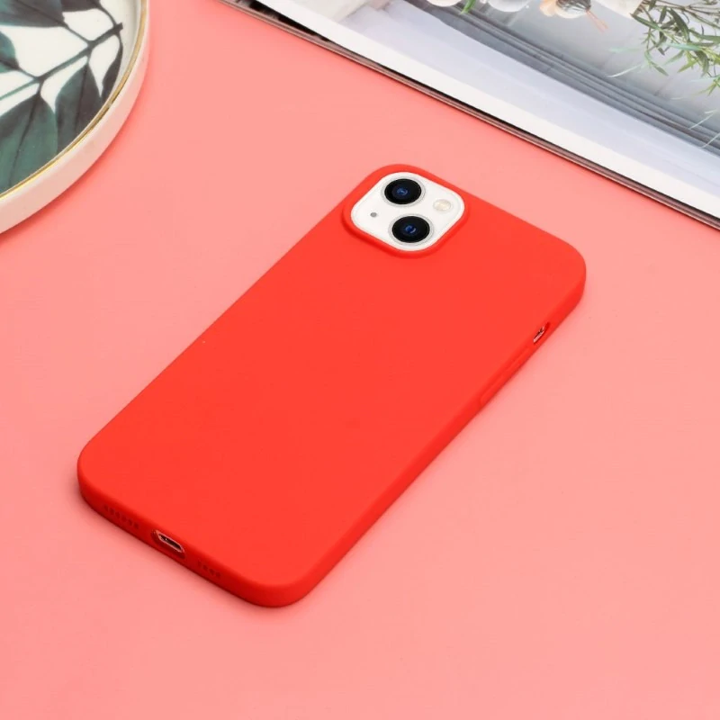 Kryt na iPhone 15 gumový Premium červený