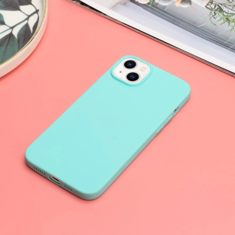 Kryt na iPhone 15 gumový Premium světle modrý