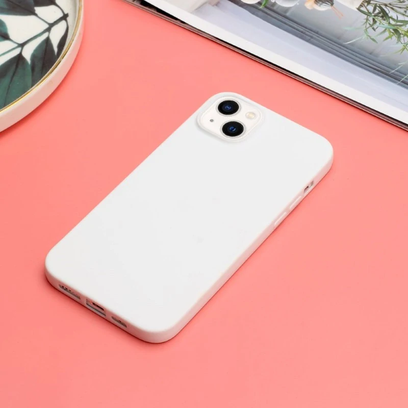 Kryt na iPhone 15 gumový Premium bílý