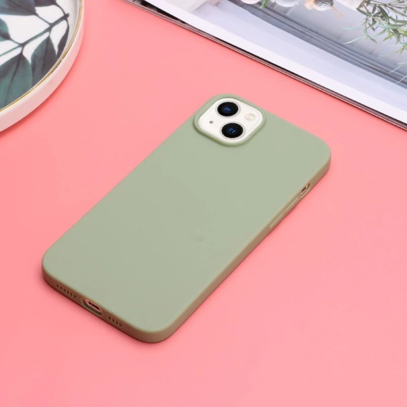 Kryt na iPhone 15 gumový Premium zelený