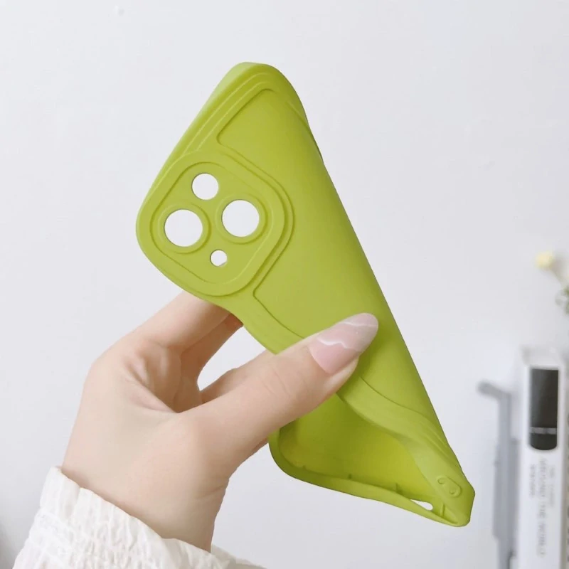 Kryt na iPhone 15 gumový Vlna růžový