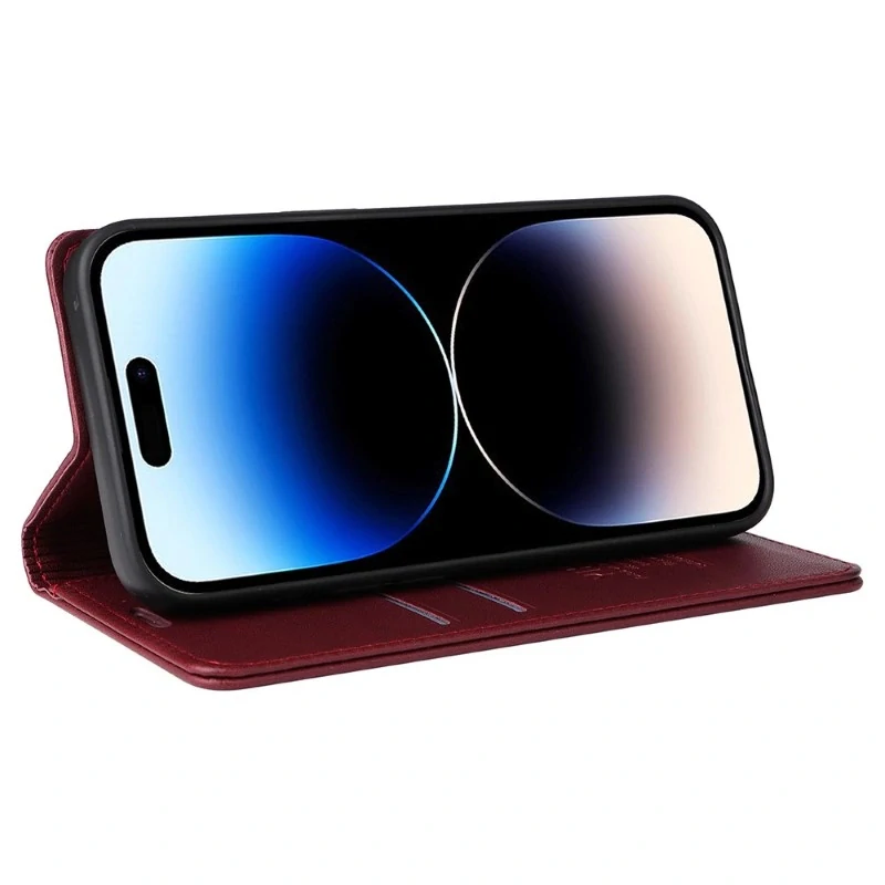 Pouzdro na iPhone 15 Pro YIKATU vínové