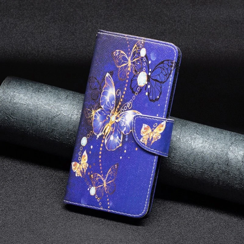 Pouzdro pro iPhone 15 Pro Motýl fialové