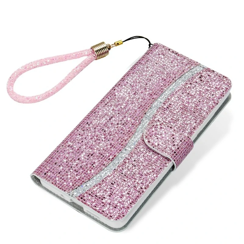 Pouzdro pro iPhone 15 Pro Glitter růžové