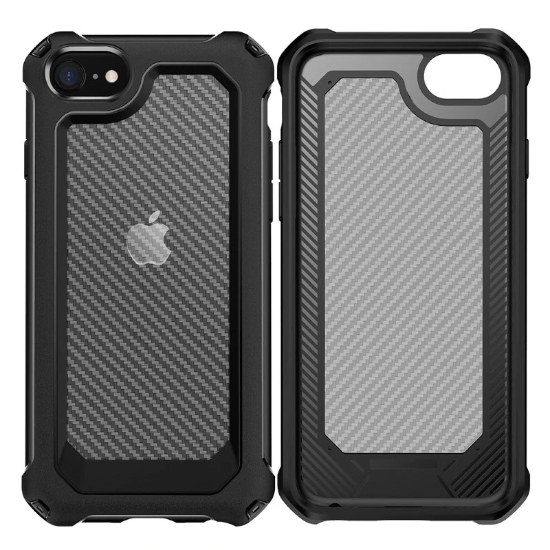 Kryt na iPhone 7 / 8 / SE ( 2020 / 2022 ) odolný Carbon černý