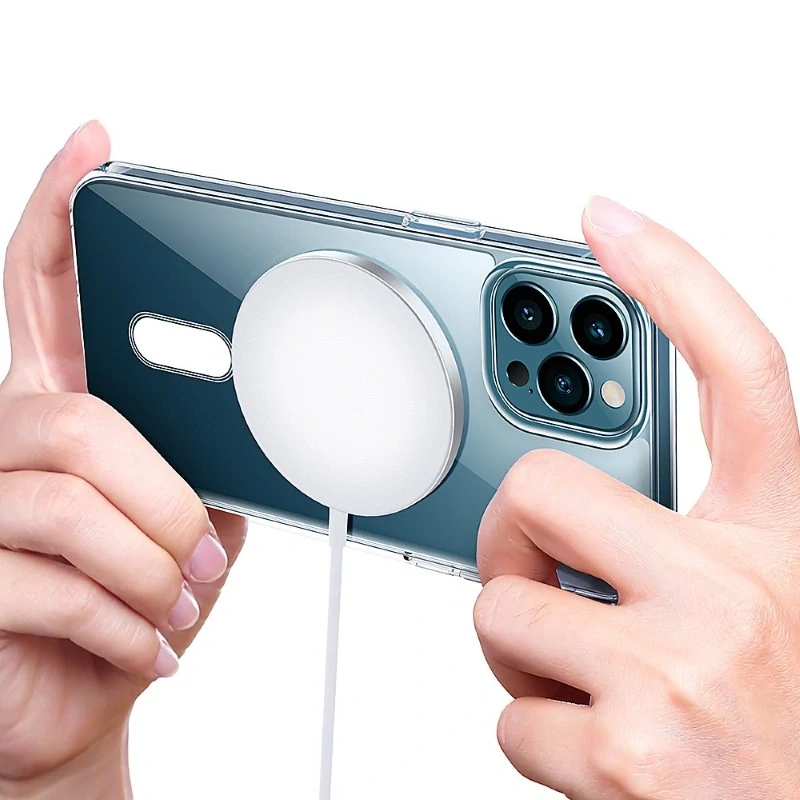 Kryt na iPhone 13 Mini gumový (podpora MagSafe) čirý