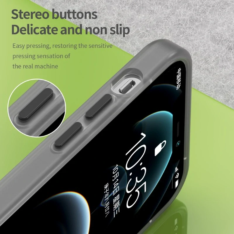 Kryt na iPhone 12 / 12 Pro gumový Candy (podpora MagSafe) černý