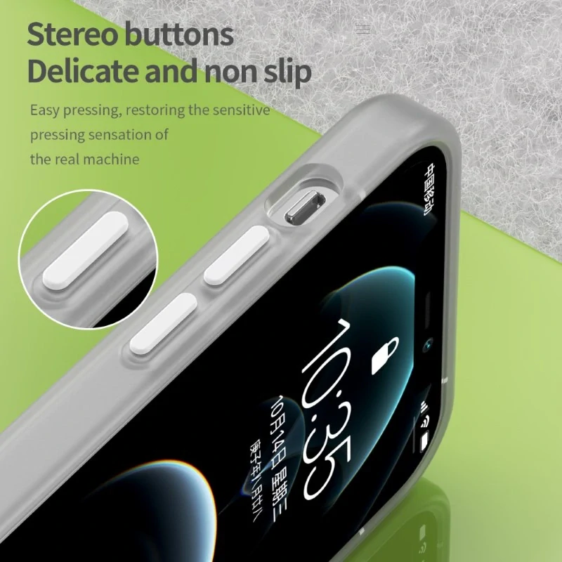 Kryt na iPhone 12 / 12 Pro gumový Candy (podpora MagSafe) bílý