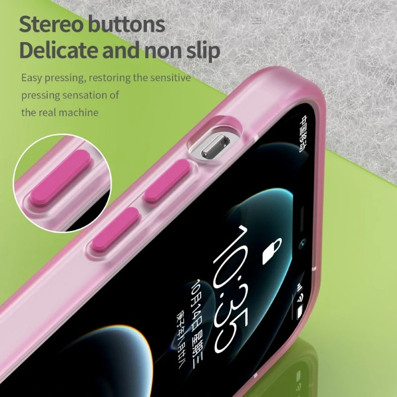 Kryt na iPhone 12 / 12 Pro gumový Candy (podpora MagSafe) růžový