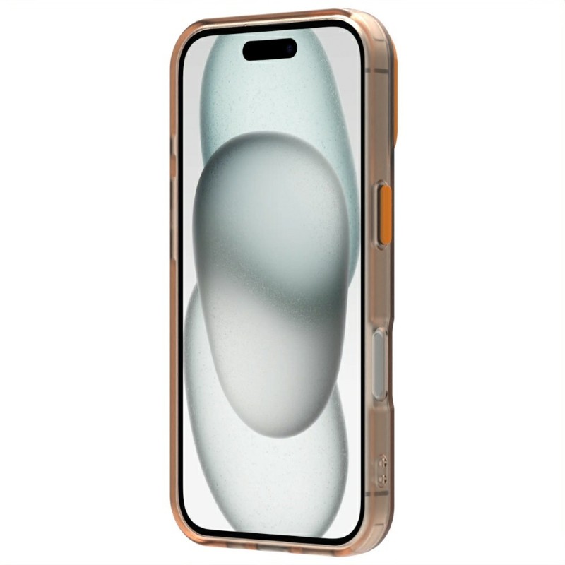 Kryt na iPhone 16 gumový Candy (podpora MagSafe) oranžový