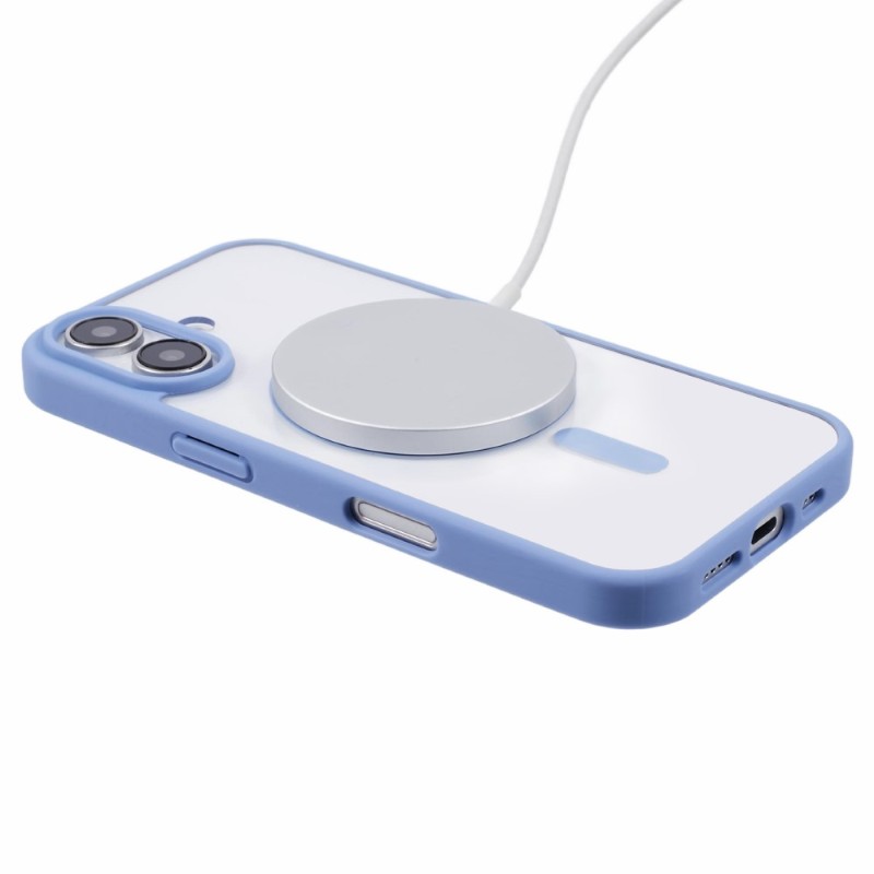 Kryt na iPhone 16 matný s podporou MagSafe modrý