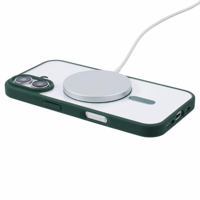 Kryt na iPhone 16 matný s podporou MagSafe zelený