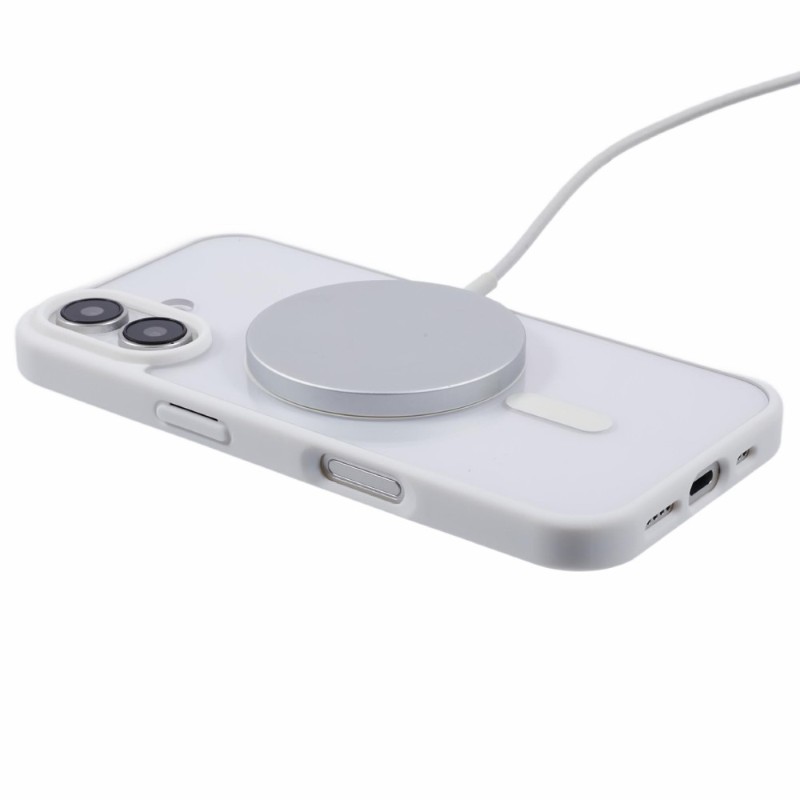 Kryt na iPhone 16 matný s podporou MagSafe bílý
