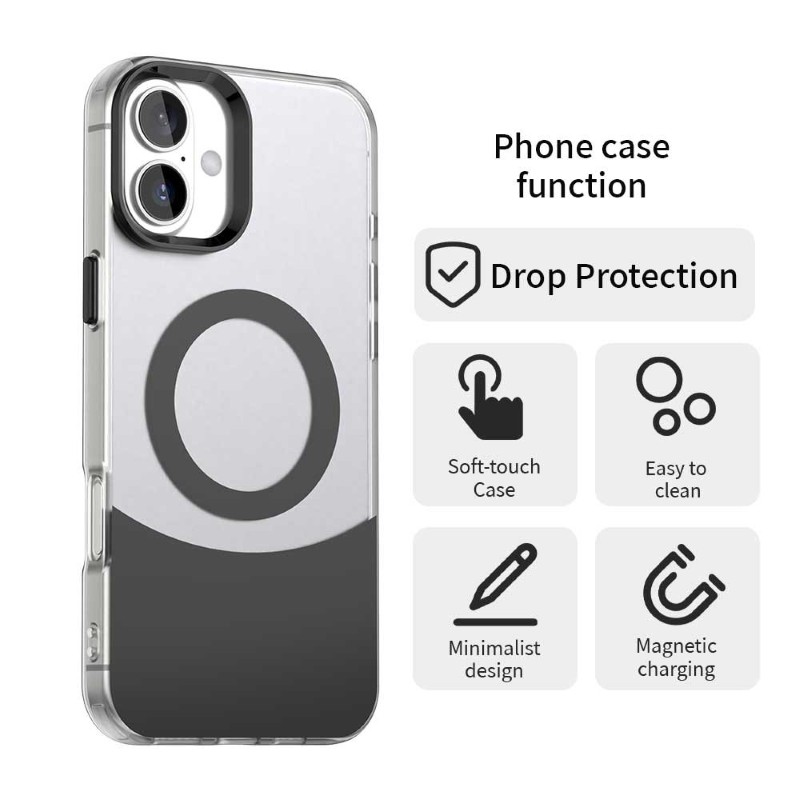 Kryt na iPhone 16 Split s podporou Magsafe černý