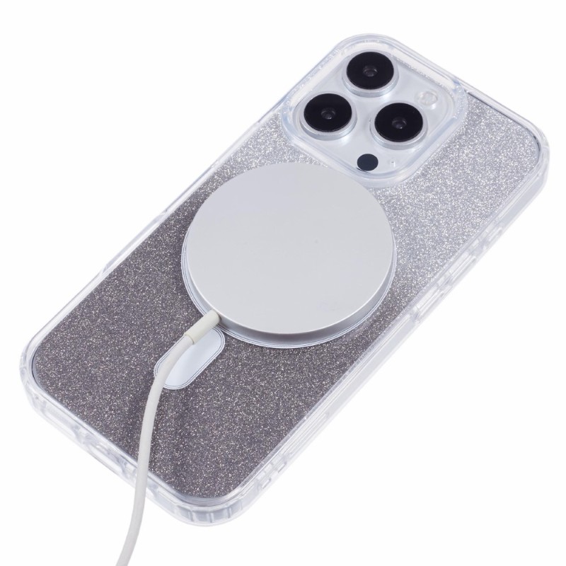 Kryt na iPhone 16 Pro Glitter s podporou MAGSAFE černý