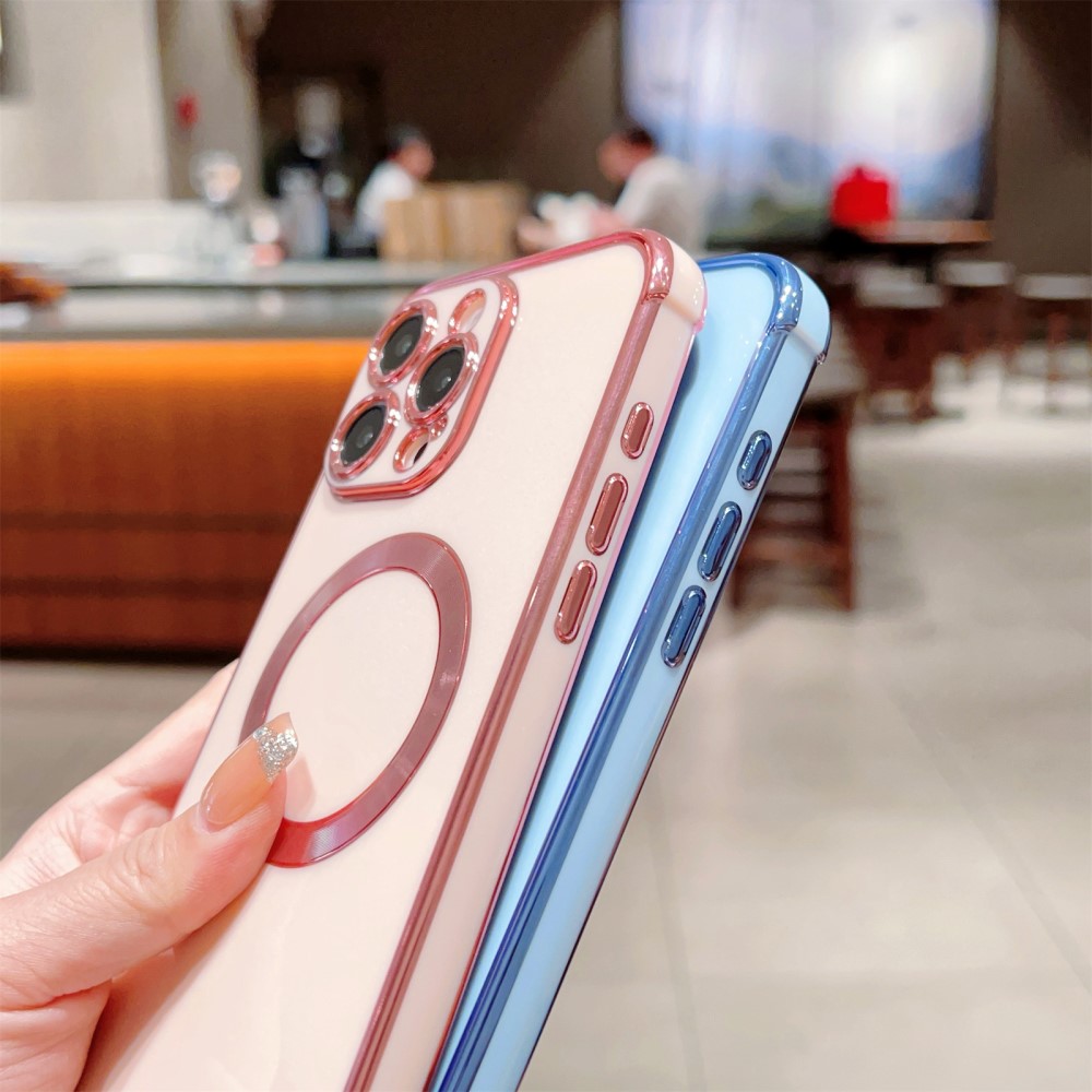 Kryt na iPhone 16 Pro Luxury s podporou MAGSAFE bílý