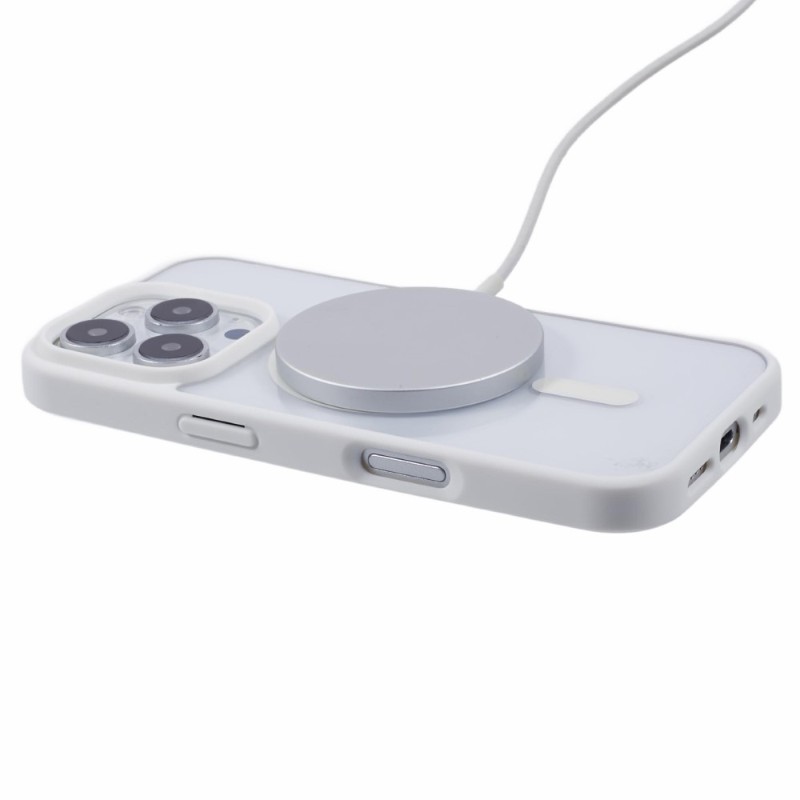 Kryt na iPhone 16 Pro matný s podporou MagSafe bílý
