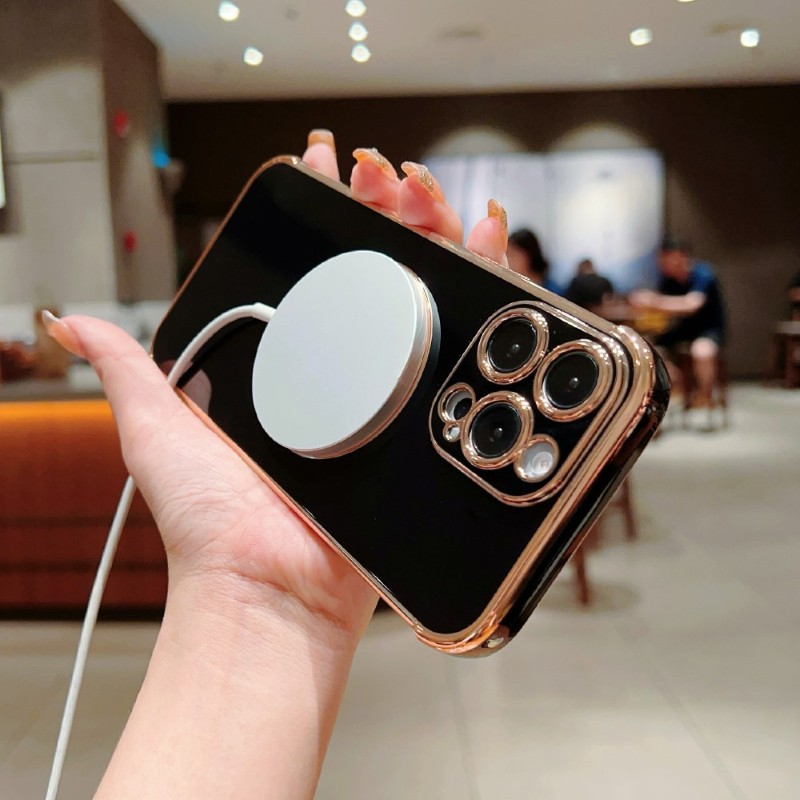 Kryt na iPhone 16 Pro Max Srdíčko s podporou MagSafe černý