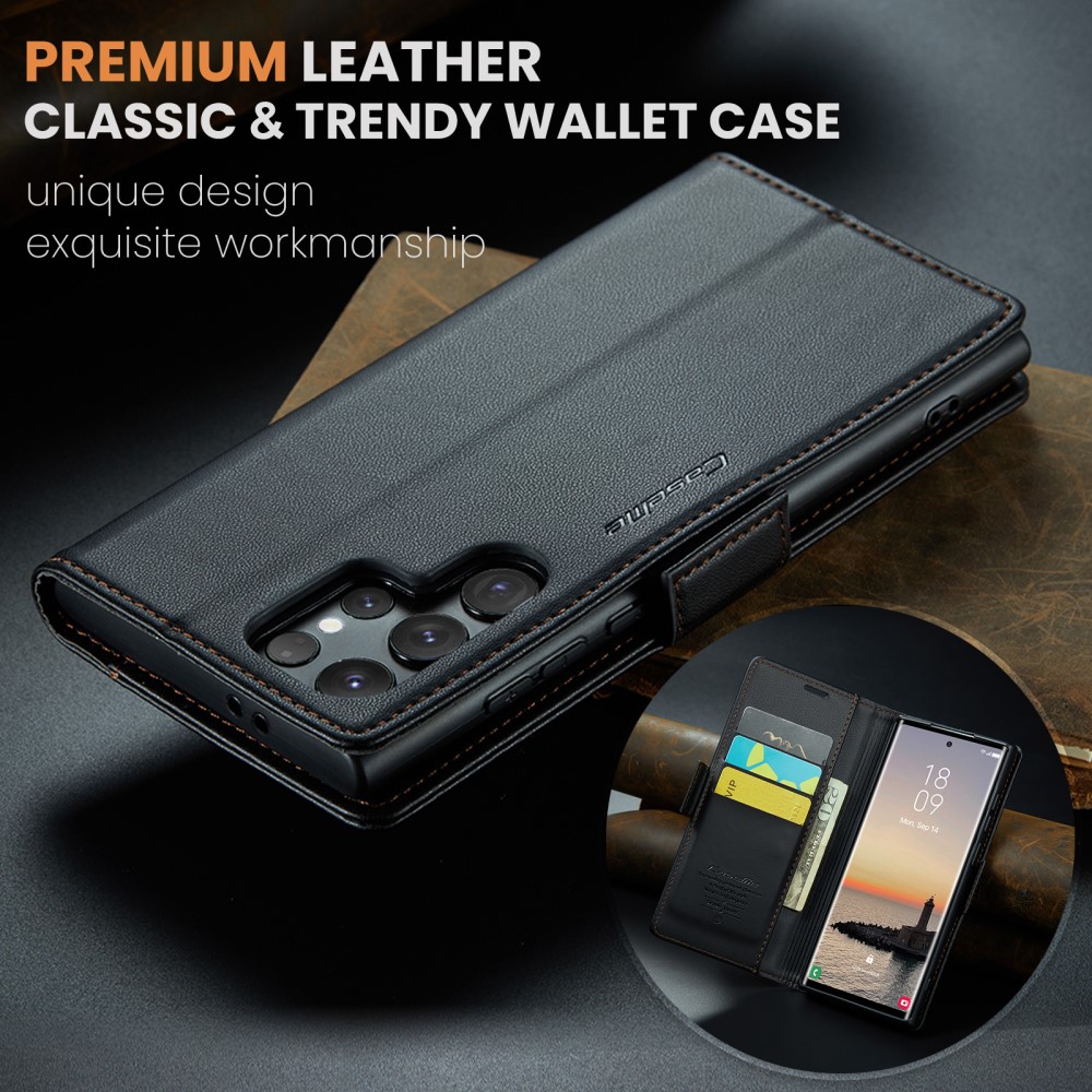 Pouzdro na Samsung Galaxy S25 Ultra CASEME smooth černé