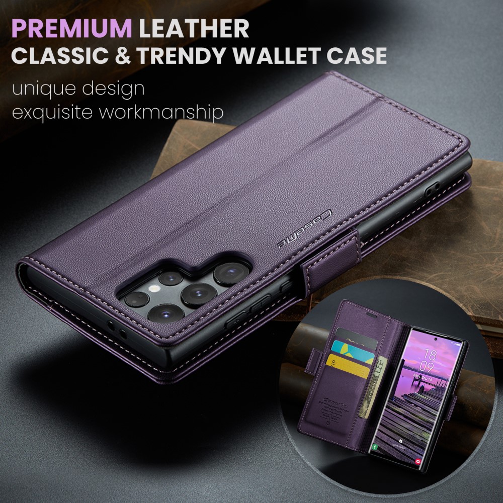 Pouzdro na Samsung Galaxy S25 Ultra CASEME smooth fialové