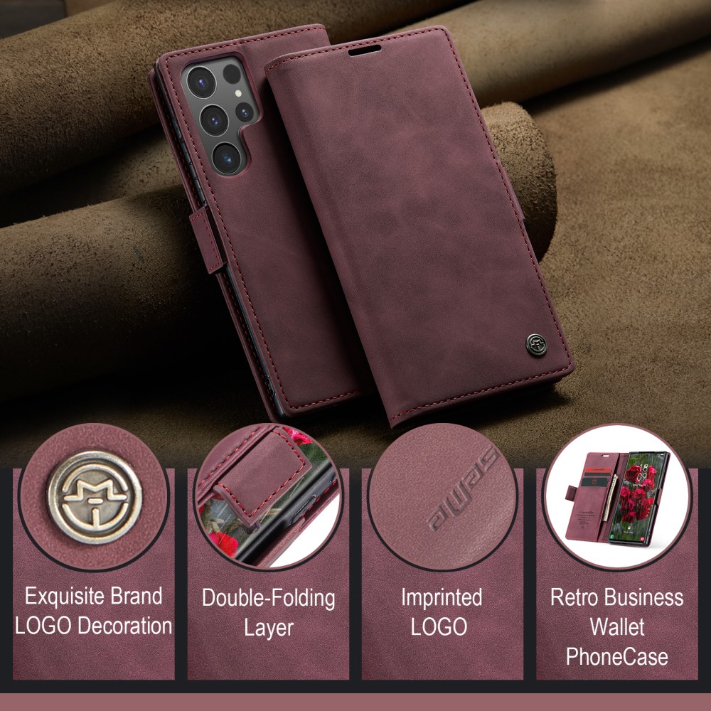 Pouzdro na Samsung Galaxy S25 Ultra CASEME červené