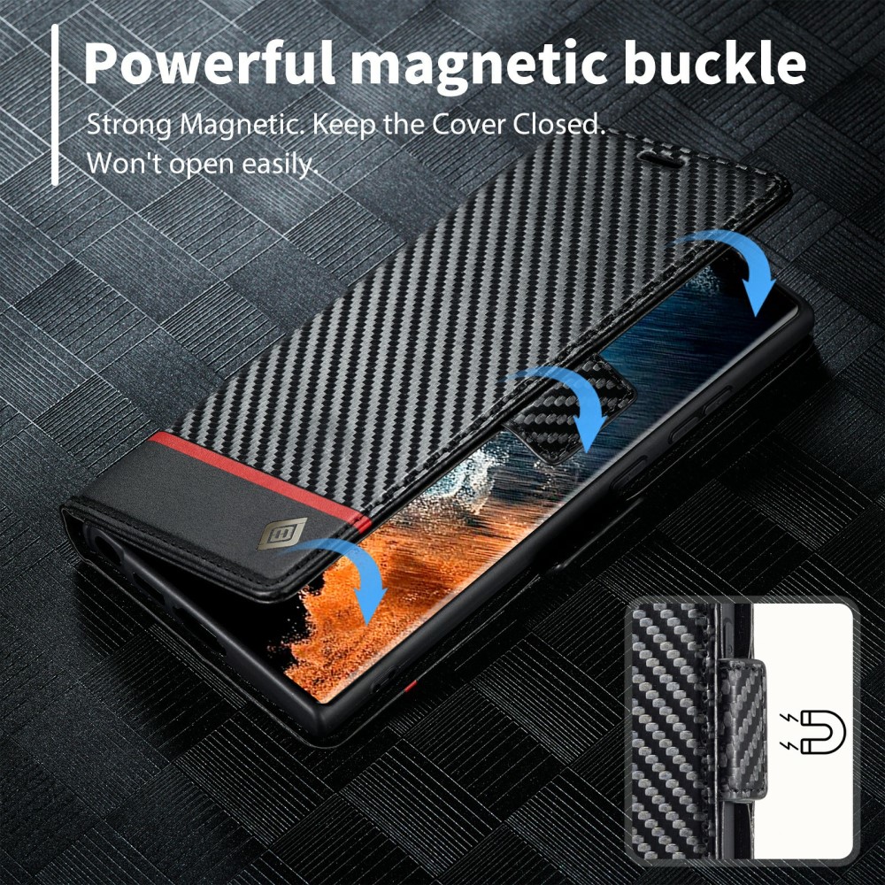 Pouzdro na Samsung Galaxy S25 Ultra Carbon horizontal