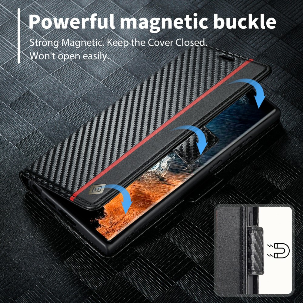 Pouzdro na Samsung Galaxy S25 Ultra Carbon vertical