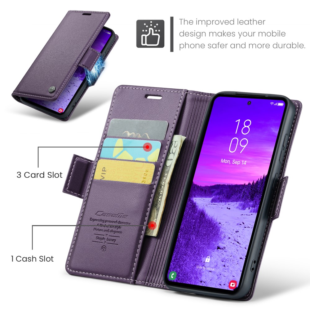 Pouzdro na Samsung Galaxy S25 CASEME smooth fialové