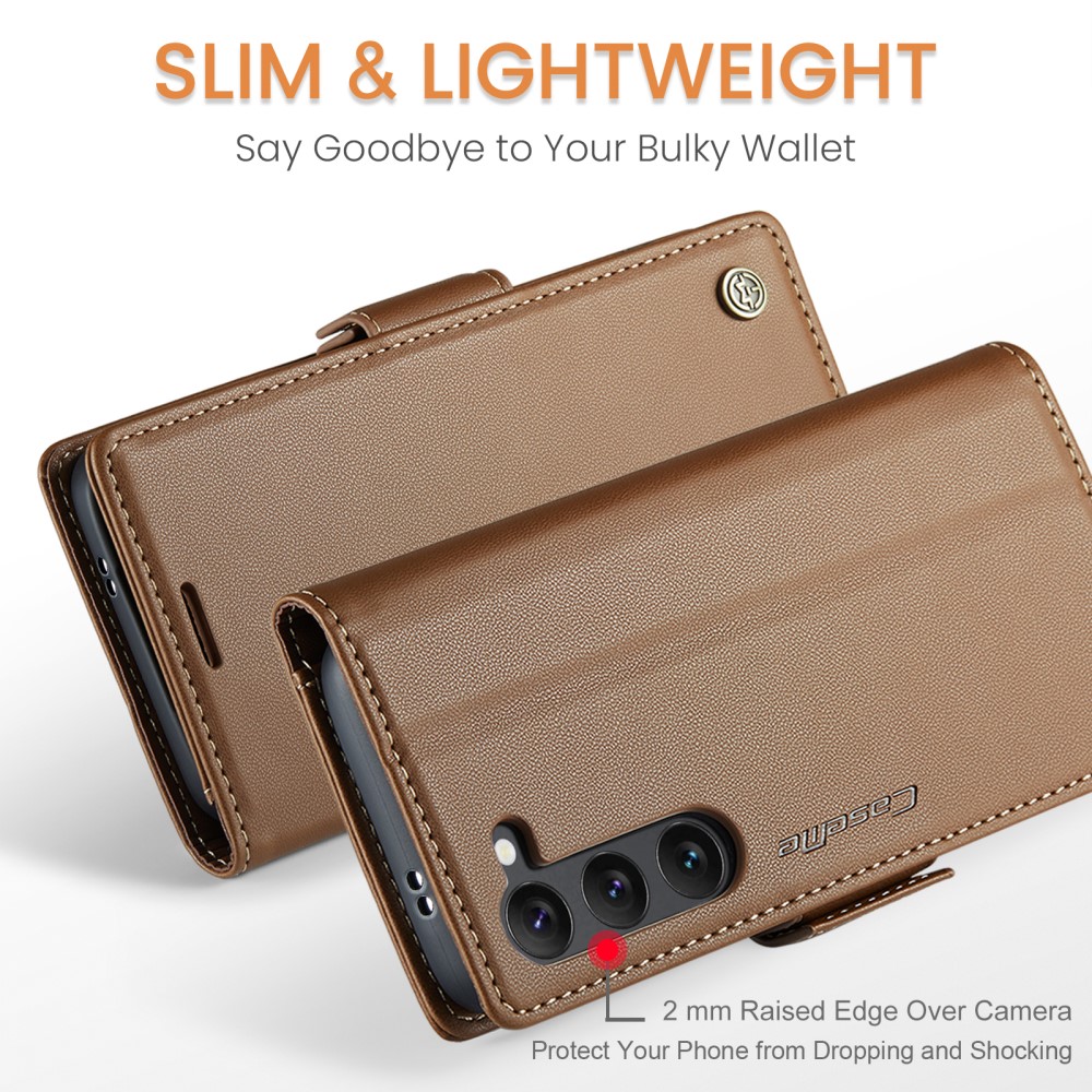 Pouzdro na Samsung Galaxy S25 CASEME smooth hnědé