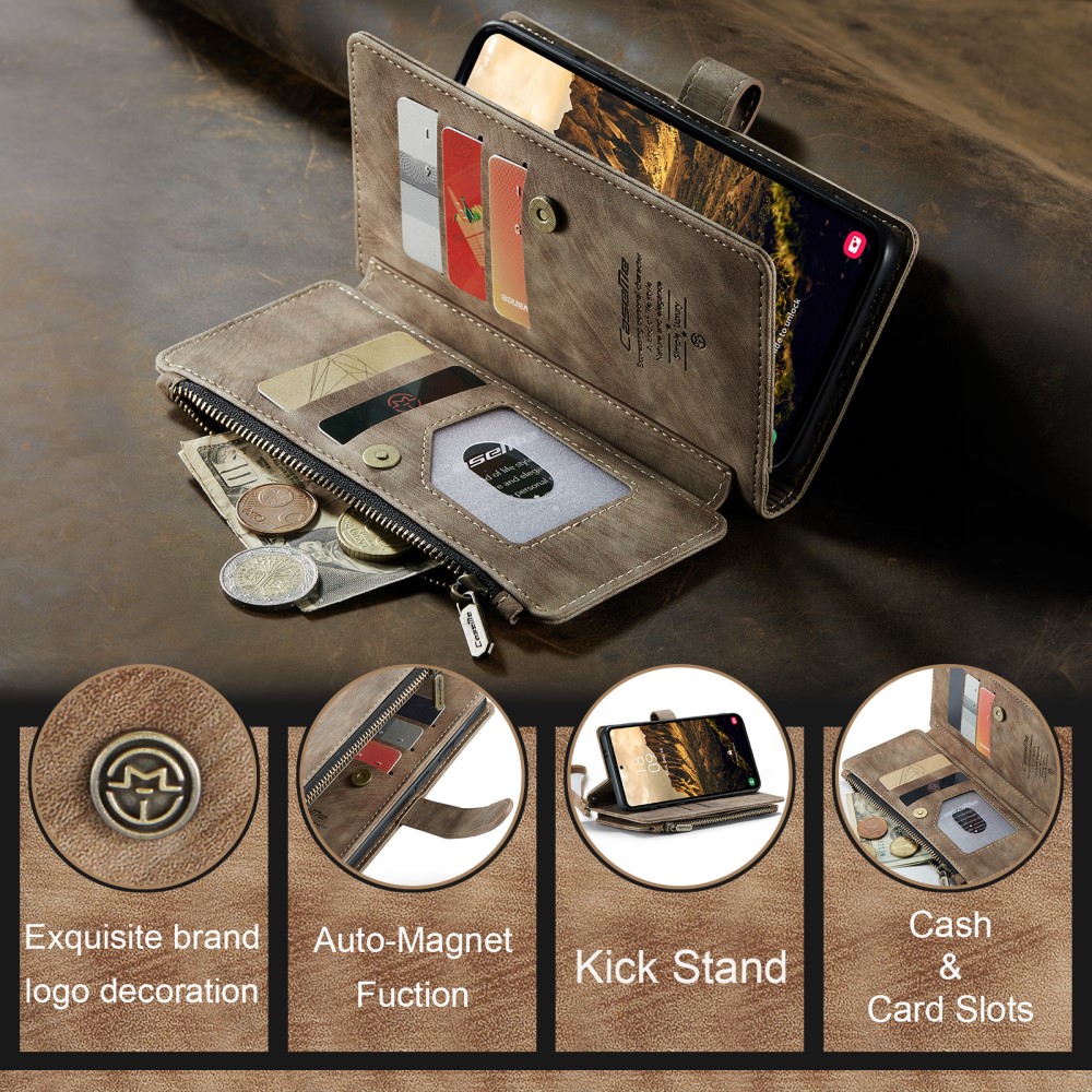 Pouzdro na Samsung Galaxy S25 CASEME Deluxe hnědé