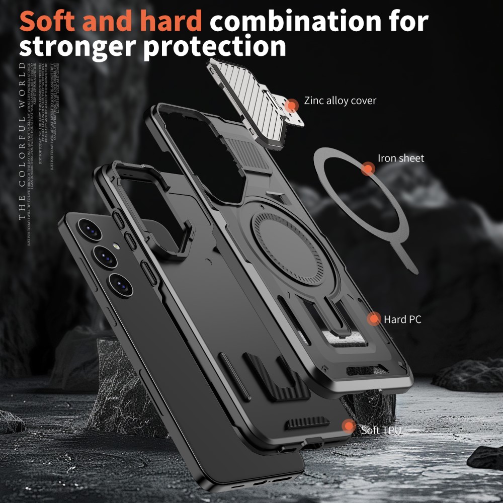 Kryt na Samsung Galaxy S25 s krytkou na fotoaparát černý