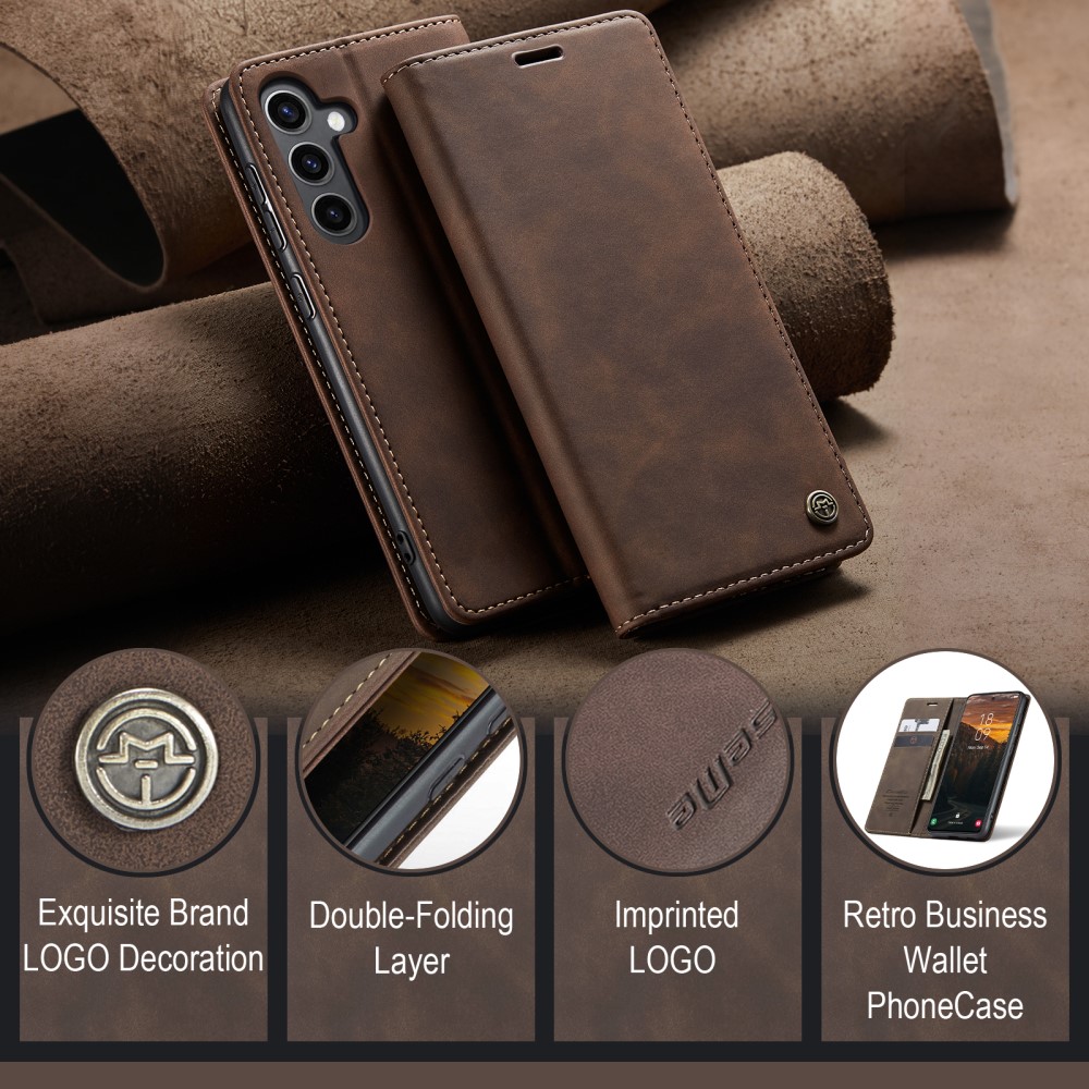 Pouzdro na Samsung Galaxy S25 CASEME hnědé